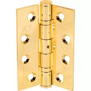 Eclipse Grade 13 Ball Bearing Fire Door Hinge Plated (2 Pack) in Brass Stainless Steel