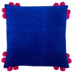 Furn Hoola Pom Pom Cushion Cover (One Size) (Blue/Pink)