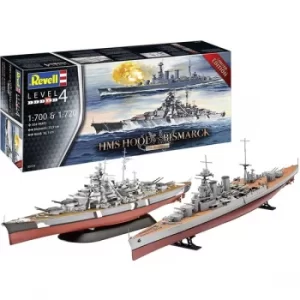 HMS Hood vs Bismarck Level 4 Revell Model Kit