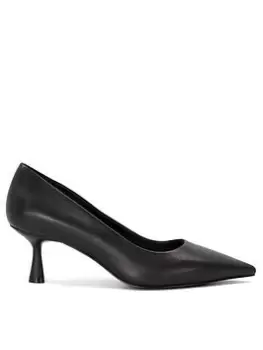 Dune London Dune Wf Angelina Kitten Heel Court - Black, Size 5, Women