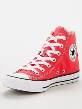 Converse Chuck Taylor All Star Hi Top Trainers - Red