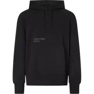 Calvin Klein Jeans Blurred Colored Address Hoodie - Black