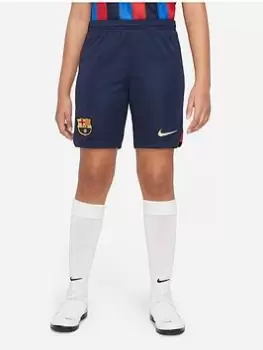 Nike Barcelona Youth 22/23 Home Short, Blue, Size M