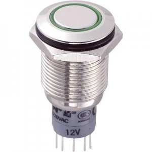 TRU COMPONENTS LAS2GQF 22EG12VNP Tamper proof pushbutton 250 V AC 3 A 2 x OnOn momentary