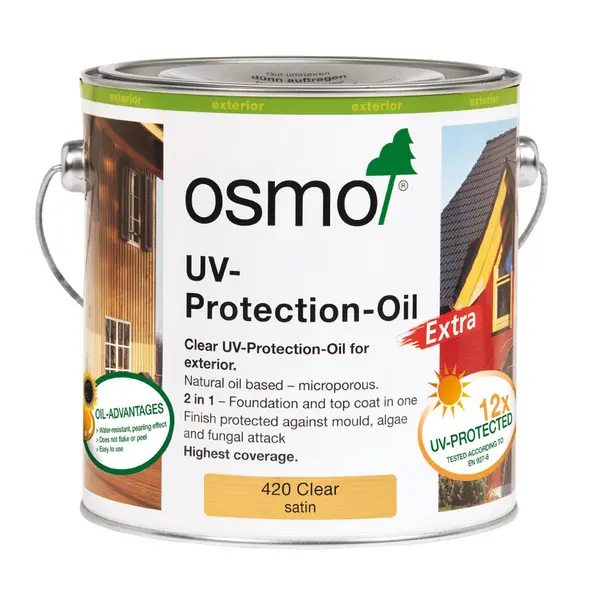 Osmo UV-Protection Oil, 2.5L, Extra Satin Clear