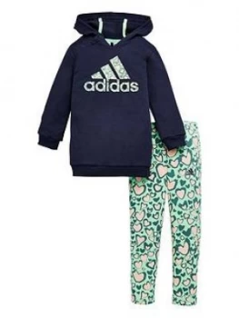 adidas Infants Dress Set - Navy, Size 0-3 Months, Women