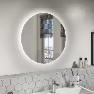 Round LED Bathroom Mirror with Demister 600mm -Luna