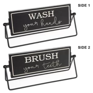 Moving Memo Double Plaque Wash Hands