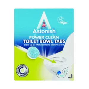 Toilet Cleaner Tablets Blue Packed 8 (Pack of 12) AST02184