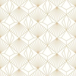 Sublime Diamond Wallpaper White - 10m