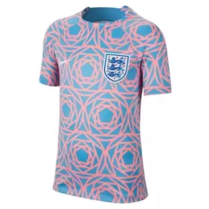 Nike England Pre Match Shirt 2023 Juniors - Pink