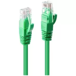 LINDY 48046 RJ45 Network cable, patch cable CAT 6 U/UTP 0.50 m Green