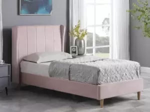 Seconique Amelia 3ft Single Pink Fabric Bed Frame