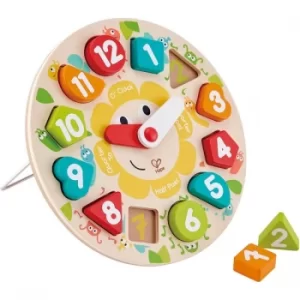 Hape Chunky Clock Puzzle Activity Toy