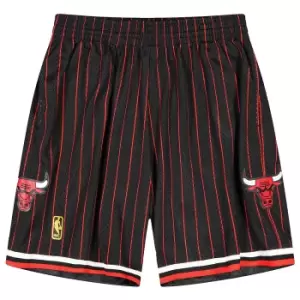 Mitchell And Ness Nba Chicago Bulls Swingman Shorts, Black, Male, Shorts, SMSHAC18022-CBUBLCK9