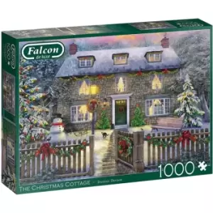 Jumbo Falcon de luxe The Christmas Cottage 1000 Piece Jigsaw Puzzle