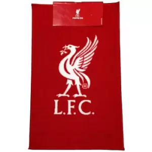 Liverpool FC Official Football Crest Rug (One Size) (Red/White)