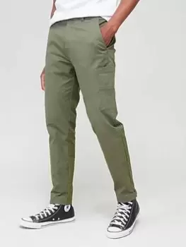 Calvin Klein Modern Twill Tapered Cargo Trousers - Green , Green, Size XL, Men