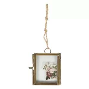 Sass & Belle Brass Finish Mini Hanging Photo Frame