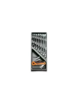 Beta Tools T22 15pc AF Hex Key & Combination Wrench Set Hard Tray for Roller Cab