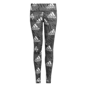 adidas AOP Leggings Junior Girls - Black