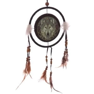 Celtic Wolf Head 16cm Dreamcatcher