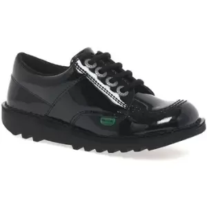 Kickers Lo Girls Junior School Shoes Girls in Black - Sizes 12.5 kid,1.5 kid,2.5 kid