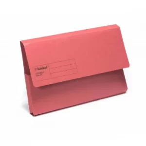 Exacompta Guildhall Document Wallet Foolscap Pack of 50 285gsm, Red