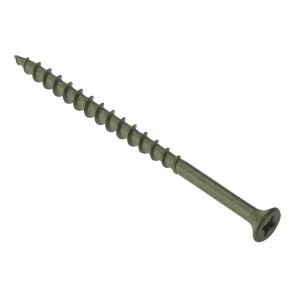 ForgeFix Decking Screw Pozi Compatible ST Green Anti-Corrosion 4.5 x 75mm Box 200