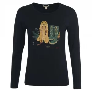 Barbour Womens Hedley L/S Tee Navy 14