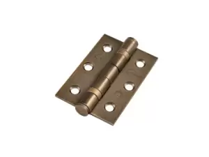 Eclipse 14852MAB 76x51x2mm Ball Bearing Hinge Fire Door 7 Matt Antique Bronze Plated Stainless Steel 2pk