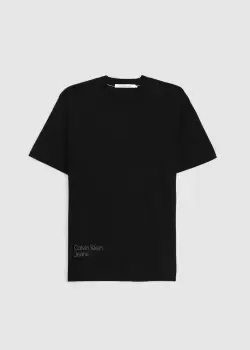 Calvin Klein Mens Blurred Colored Address T-Shirt In Ck Black