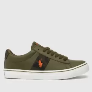 Polo Ralph Lauren Khaki Sayer Boys Youth Trainers