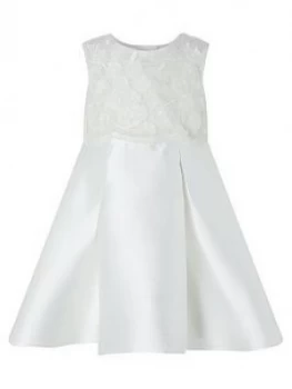 Monsoon Baby Girls Anika Ivory Dress - Ivory, Size 2-3 Years