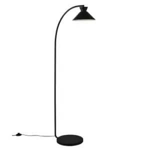 Dial Task Floor Lamp Black E27