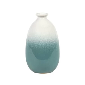 Sass & Belle Dip Glazed Ombre Turquoise Vase