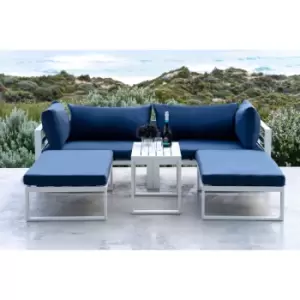 Out&out Original - out & out Santorini - Lounge Set with Side Cushions - Blue