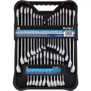 32 Piece Metric/Imperial Assorted Spanner Set