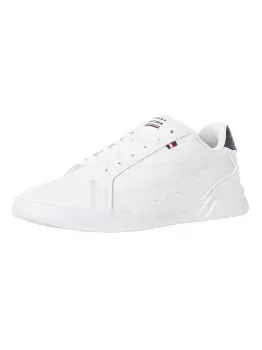 Low-Top Cupsole Leather Trainers