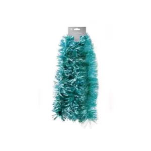 Festive Wonderland Luxury Zig Zag Christmas Tinsel (One Size) (Teal)