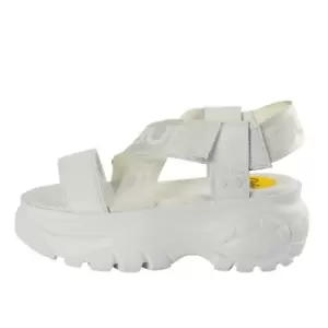 Buffalo Classic Sandal Leather / Textile - White