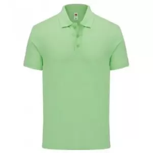 Fruit Of The Loom Mens Iconic Pique Polo Shirt (M) (Neo Mint)