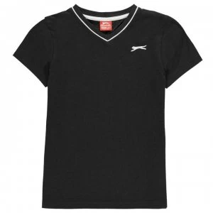 Slazenger V Neck T Shirt Junior Boys - Navy