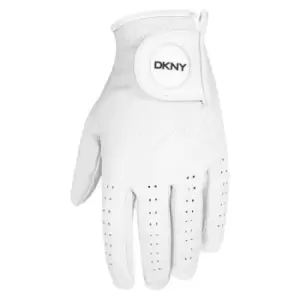 DKNY Golf Golf Cab Leather Glove Mens - White