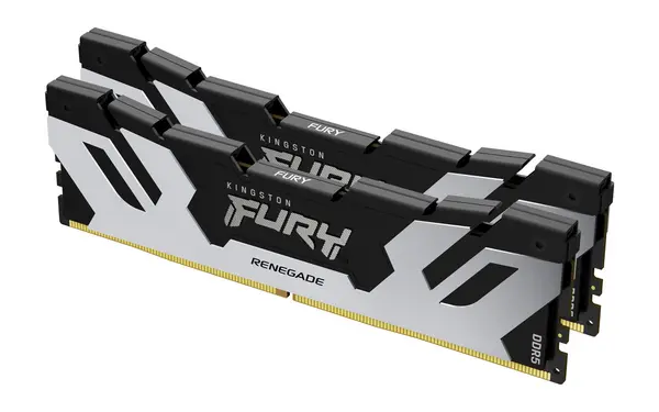 Kingston Kingston Technology FURY 64GB 6400MT/s DDR5 CL32 DIMM (Kit of 2) Renegade Silver XMP KF564C32RSK2-64