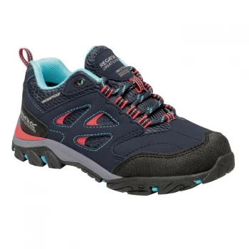 Regatta Holcombe Low Junior Waterproof & Breathable Walkin - Navy/FierCor