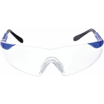 Oberon Blue Clear Lens Spectacles - Sitesafe