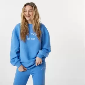 Jack Wills Relaxed Graphic Crew - Blue