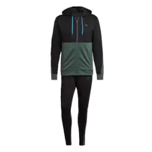 adidas Ribbed AEROREADY Tracksuit Mens - Black