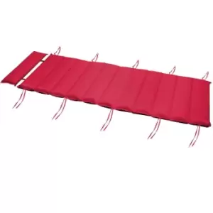 Sun Lounger Cushion Red 177x58x7cm